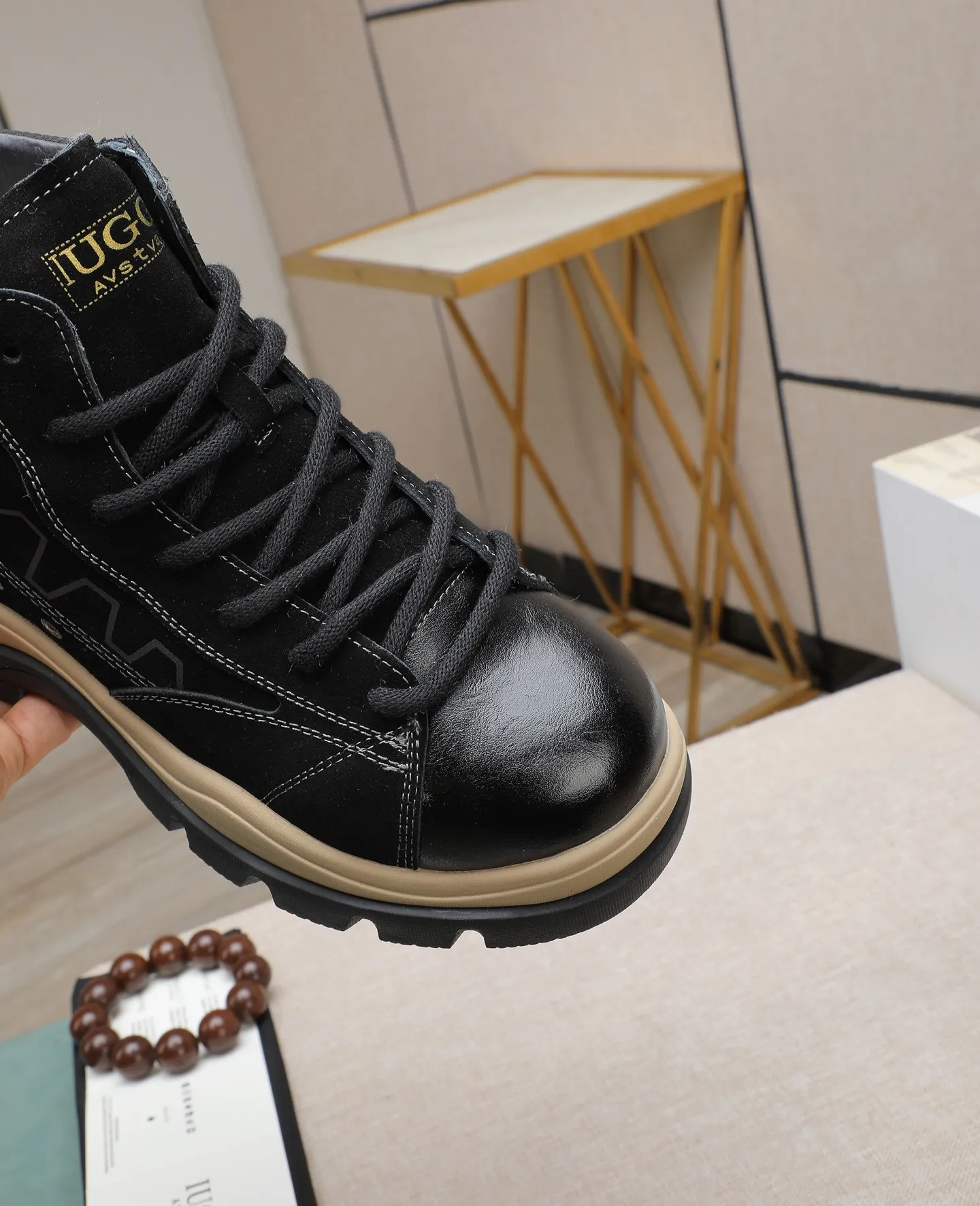 Men's shoes 💰640 IUGGI new retro presbyopia men's shoes, casual and versatile, full of high-end sense, fashionable, luxury and personalized style, joint style, retro presbyopia factor, full of handsome style, first layer suede cowhide, lining wool, rubber outsole, light and non-slip size: 39-44